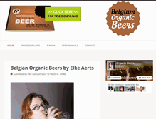 Tablet Screenshot of belgiumorganicbeers.com